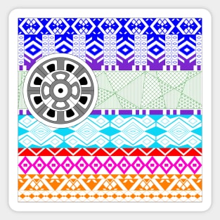 Geometry from imagination ecopop pattern Sticker